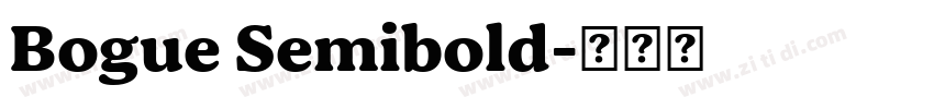 Bogue Semibold字体转换